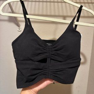 Athleta A-C Cinch Longline Bra Top